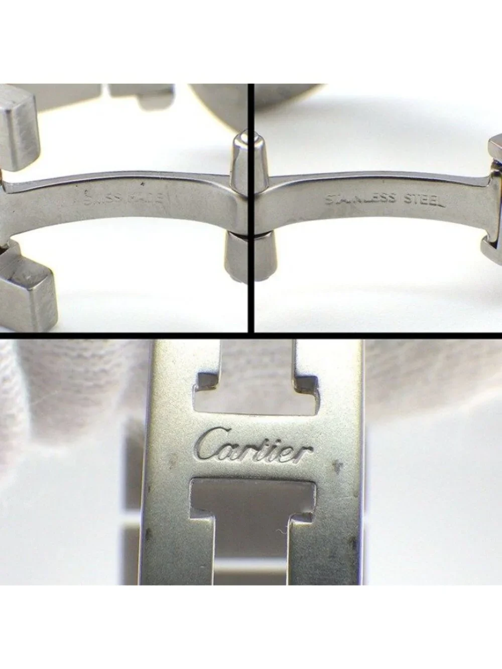 Cartier Watch Pasha C Big Date White Dial Luminous Hand SS Automatic